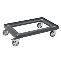 Socle Roulant Pour Bac 600x400 Gris