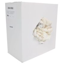 MPH1865 - Chiffons Coton Blanc 10kg - 35x60cm - 100% Recyclé Éco-responsable