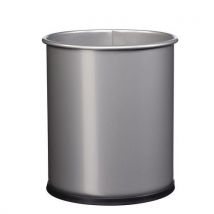 Corbeille À Papier Papéa 8l Gris Métal