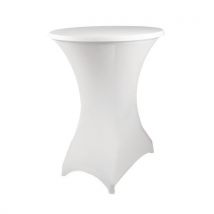 Nappe Housse Guéridon 70x80x85 Blanc