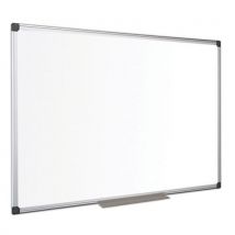 Manutan Expert - Tableau blanc laqué 200x100 cm - Magnétique, 1 face, Aluminium, Acier, Blanc