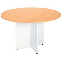 Table Ronde Pieds Croix 120 Cm Hetre