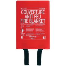 Couverture anti-feu 1,2 x 1,8 m en fibre de verre - Norme EN 1869 - Sécurité optimale