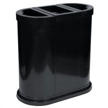 Station De Tri Métal Noir 3 Flux