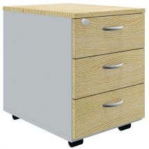 Caisson Mobile Pracitka 3 Tiroirs Chêne