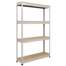 Rayonnage D'entrepôt Rapid 1 1980x1525x915 4 Tablettes