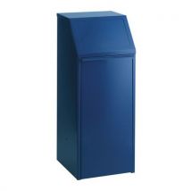 Vepabins - Poubelle Tri Sélectif 70L Bleu Acier - Ouverture Poussée - Résistante et Durable