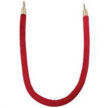 Cordon En Velours Diamètre 4 Cm Rouge/laiton Jaune 15m