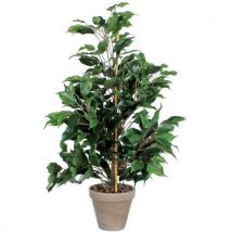 Plante Artificielle Ficus Exotica Vert Hauteur 65 Cm