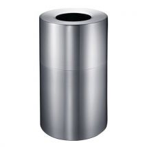 Poubelle D'extérieur À Capacité Large 130l Aluminium