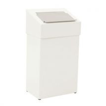 Poubelle Pour Sanitaire Avec Tête Hygiènique 18l Blanc
