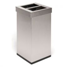 Poubelle Carro Mix 2x25 L Inox Mat