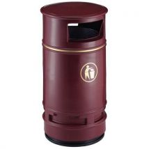 Poubelle D'extérieur Copperfield 90l Bordeaux