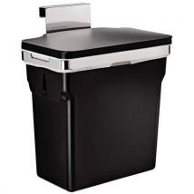 Poubelle De Placard 10l Noir/chrome