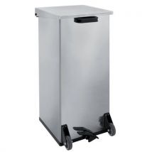 Poubelle Mobile Carro-kick 110l Inox