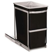 Poubelle Pull-out 30l Chrome/noir