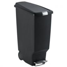 Poubelle Slim Step Can 40l Noir
