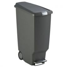 Poubelle Slim Step Can 40l Gris