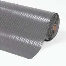 Notrax - Tapis Antifatigue Industriel Gris 91x300cm - Usage Très Intensif - PVC Antidérapant