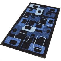 Notrax - Tapis d'entrée Modern 70'S Bleu 90x120cm - Polyamide - Usage modéré - Idéal intérieur/extérieur