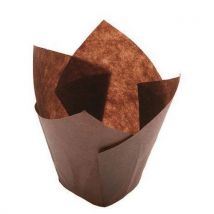 Caissettes 'tulipcup' Papier Brun Diam. 50mm