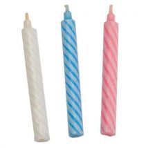 Boîte De 100 Bougies Blanches Torsadées Diamètre 7mm