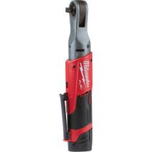 Milwaukee - Clé à cliquet FUEL 12V 3/8" - 2.0 Ah, Chargeur M12-18 FC, Sac - Puissance et Maniabilité
