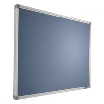Panneau Affichage Textile 60x90cm Bleu-gris