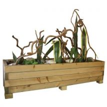 Jardinière En Bois Naturel H:450 L:1800