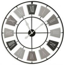 Horloge Métal Gray Ø76 Cm - Orium