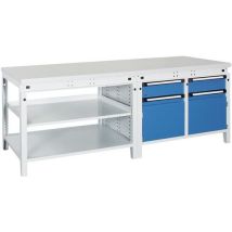 Etabli Largeur 2300mm 2tir.+2por./tab Lette+stratifie