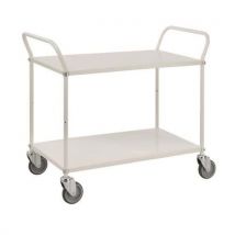 Chariot 2 Tablettes L1070xl585xh940 Mm Blanc