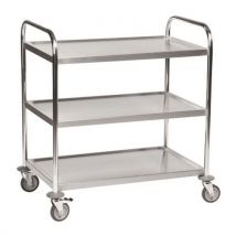 Chariot Inox 3 Tablettes L710xl400 Xh805mm