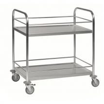 Chariot Inox 2 Tablettes L910xl590 Xh940mm