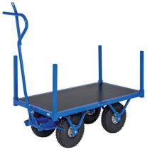 Chariot Charge Lourde L1200xl690 Xh397mm Bleu