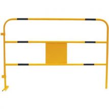 Barrière De Chantier Noir/jaune
