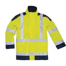 Parka Easyview Jaune Fluo/bleu Marine M