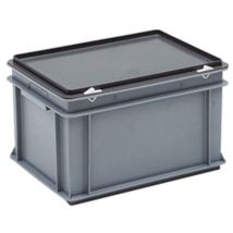 UTZ - Bac RAKO gris clair 400x300x235mm 20L gerbable polypropylène transport