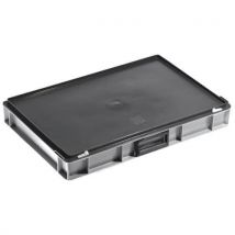 Mallette Bac Rako 14l Gris Et Couvercle Gris Foncé