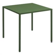Table Canada 80 X 80 Cm Acier - Vert