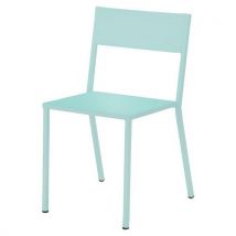 Chaise Canada Acier 4 Pieds - Bleu Clair