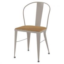 Chaise Turia Ass Pin Naturel - Dos/pièt Acier Taupe