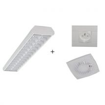 Équipement électrique - Gaine technique 1 luminaire 36W - Pour cabines prémontées