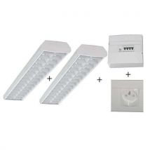 Equipt Electrique 2 Luminaires Pr Bureau Palet Tisable 4x2-4