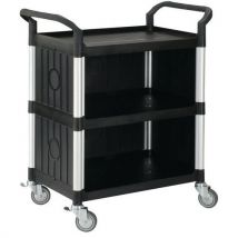 Chariot 3 Plateaux 808c Noir 78x52x29