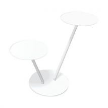 Babylone 2 Branches 2 Tablettes Métal Blanc
