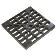 Caillebotis 0.6mx0.6mx63mm Noir