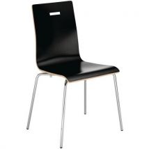 Chaise Café Vii 4 Pieds Noir