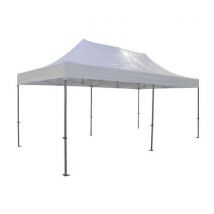 Leisure N Pleasure - Tente Aluminium Blanche 3x6m - Toit PVC M2 - Robuste et Durable
