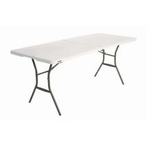 Table Pliante Valise 183x76 Blanc